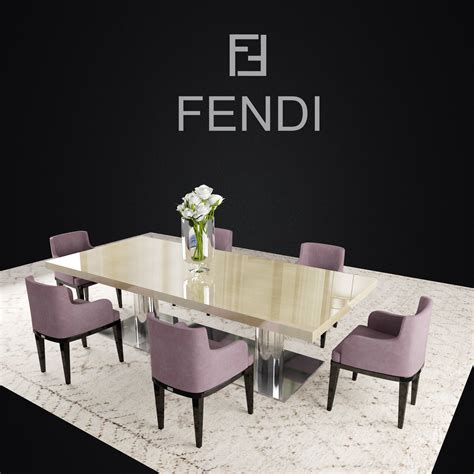 fendi bristol chair dimensioni|fendi casa dining tables.